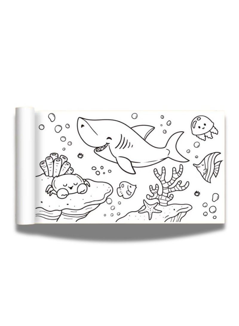 كتاب تدريب التحكم بالقلم للتعليم المبكر، مجموعة الخياطة الممتعة مع لفة ورق تلوين - Image 4