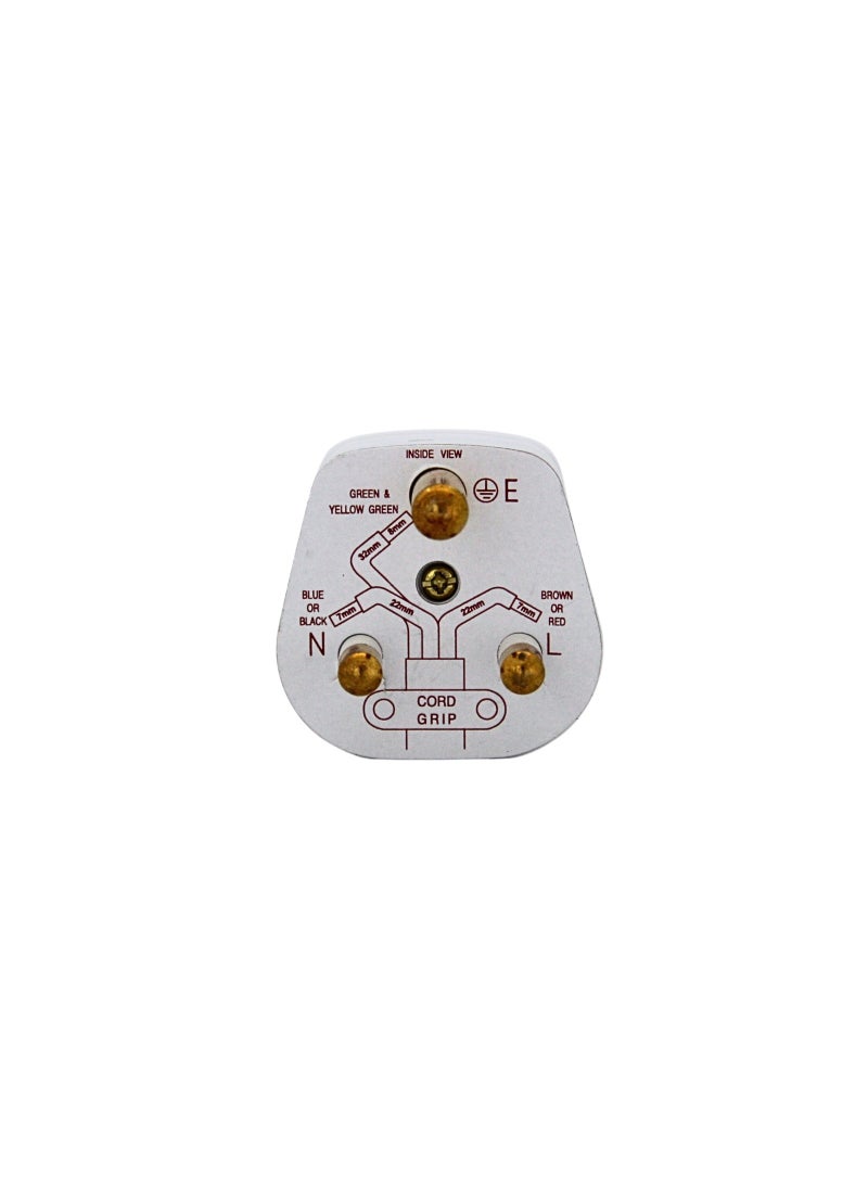 NOVEX NV1153 15A Top Plug, Heavy‑Duty British Standard BS 546/A, Premium White – Safe & Durable Power Plug - Image 5