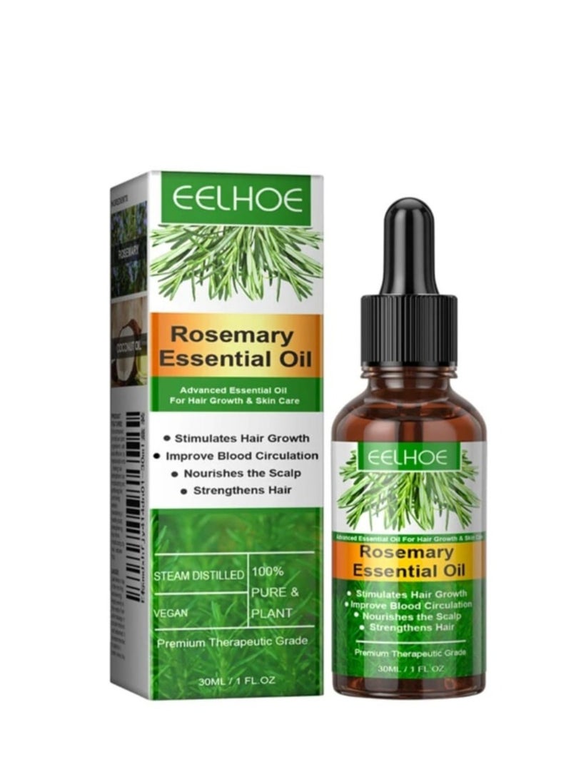 EELHOE Original Rosemary Oil for Treating Hair Loss, Beard Loss, Hereditary Baldness, and Increased Hair Length 30 ml - Image 1