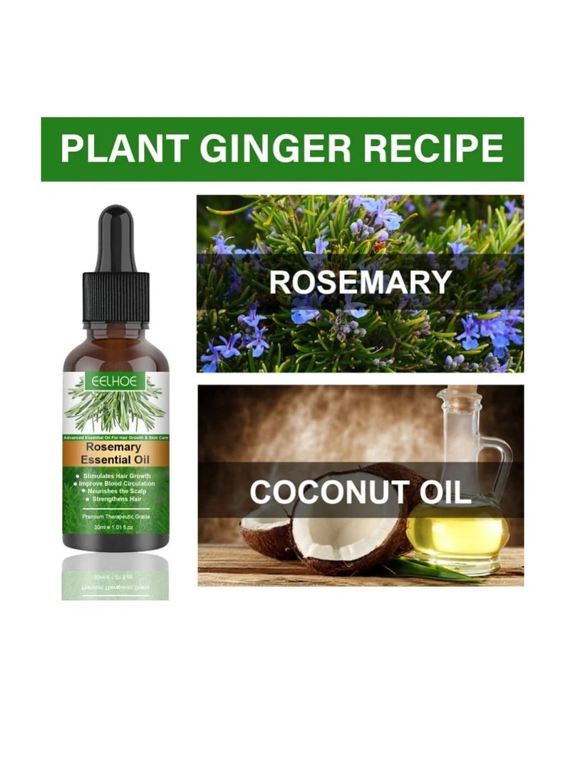 EELHOE Original Rosemary Oil for Treating Hair Loss, Beard Loss, Hereditary Baldness, and Increased Hair Length 30 ml - Image 2