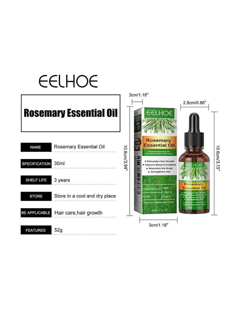 EELHOE Original Rosemary Oil for Treating Hair Loss, Beard Loss, Hereditary Baldness, and Increased Hair Length 30 ml - Image 3