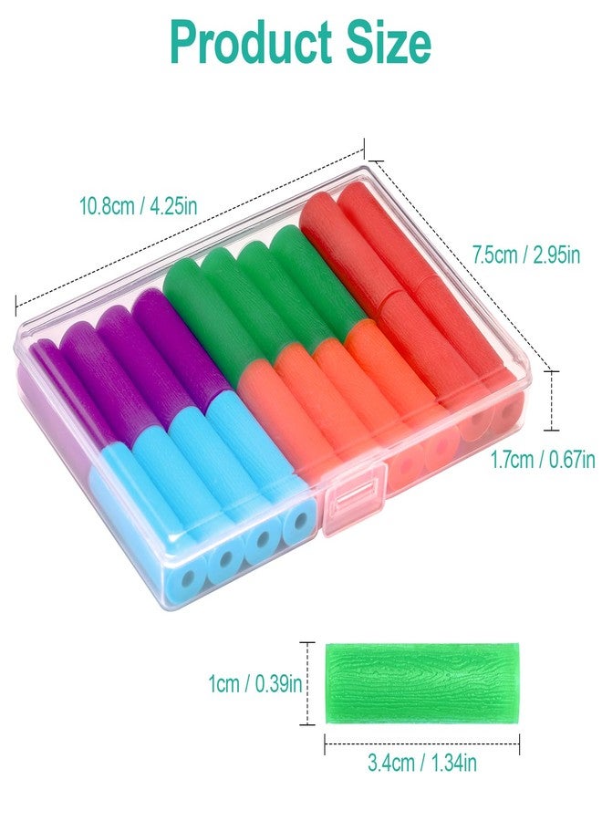 ACSKD 20 Pack Aligner Chew for Invisalign,Soft Silicone Aligner Trays Seaters, Orthodontic Chompers Aligners Accessories (Mix Colors - Image 2