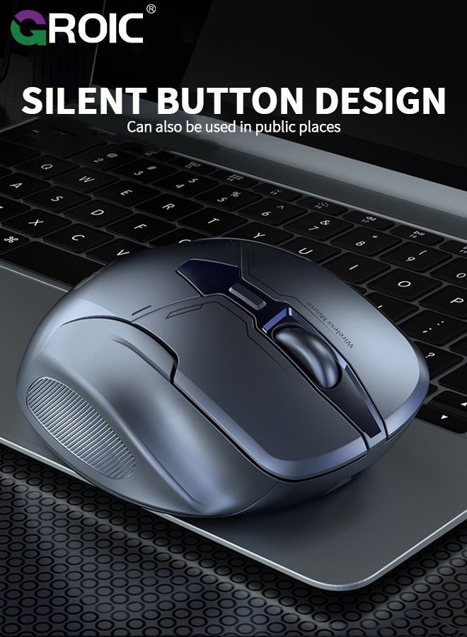 GROIC Wireless Gaming Mouse, 1600 DPI Wireless Gamer Mouse, BT & 2.4G Wireless, 45-Hour Power Capacity for PC/Mac/Laptop  - Image 5
