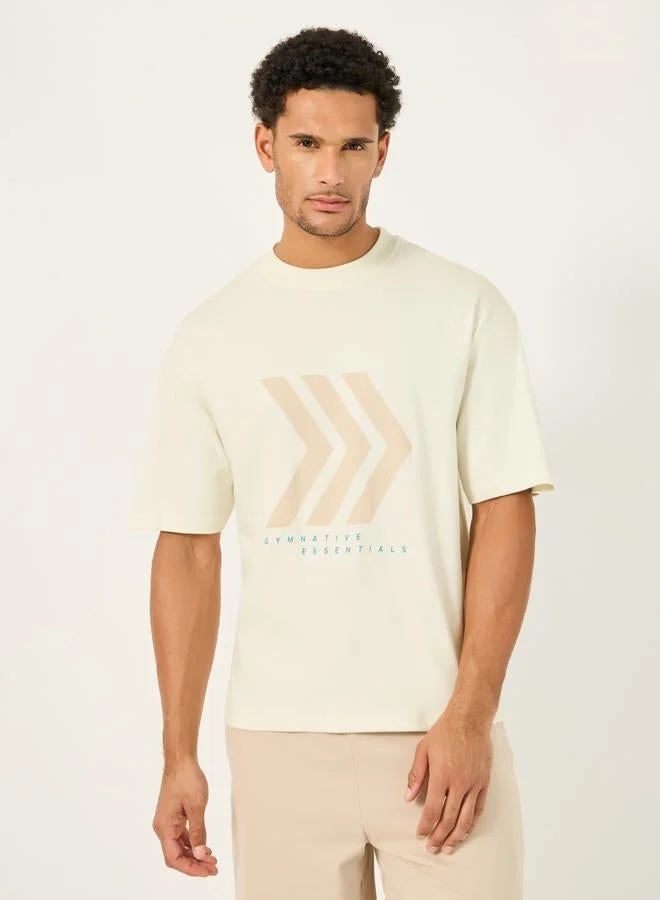 Styli Active Graphic Print Short Sleeves T-Shirt