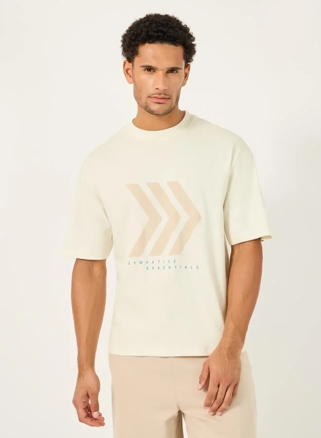 Styli Active Graphic Print Short Sleeves T-Shirt