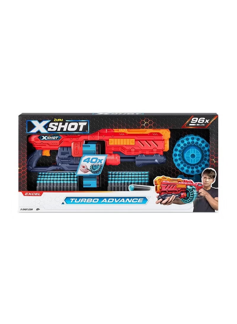 X-Shot Turbo Advance 40 Dart Barrel with 96 Darts 1 Piece - Image 3