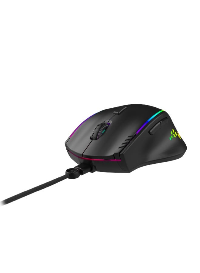 Seeken Gaming Mouse | RGB Ergonomic for PC, Mac & Linux | Wired Mouse with High Precision Optical Sensor | Adjustable DPI upto 7200 | Comfortable Mouse for Gamers & Office Use - Image 2