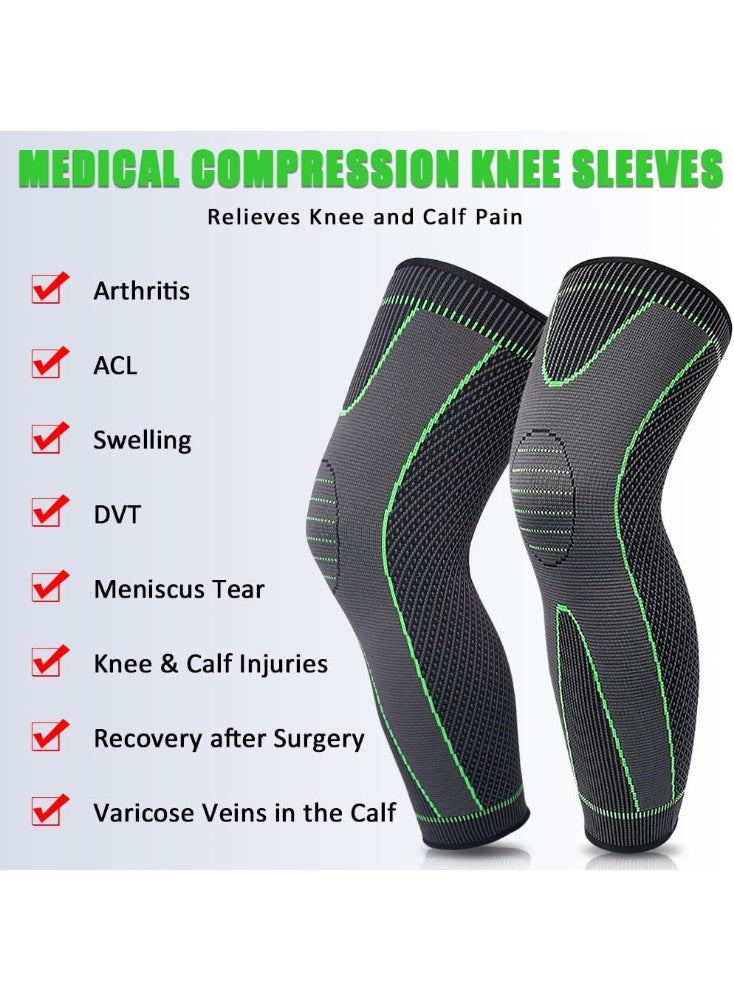 Bukela Adjustable Leg Guards Wraps, Knee Braces Sleeves Leg Compression Sleeves for Working Out and Injury Prevention, Protection Shin Guards for Basketball Football Running Trainning - Image 5