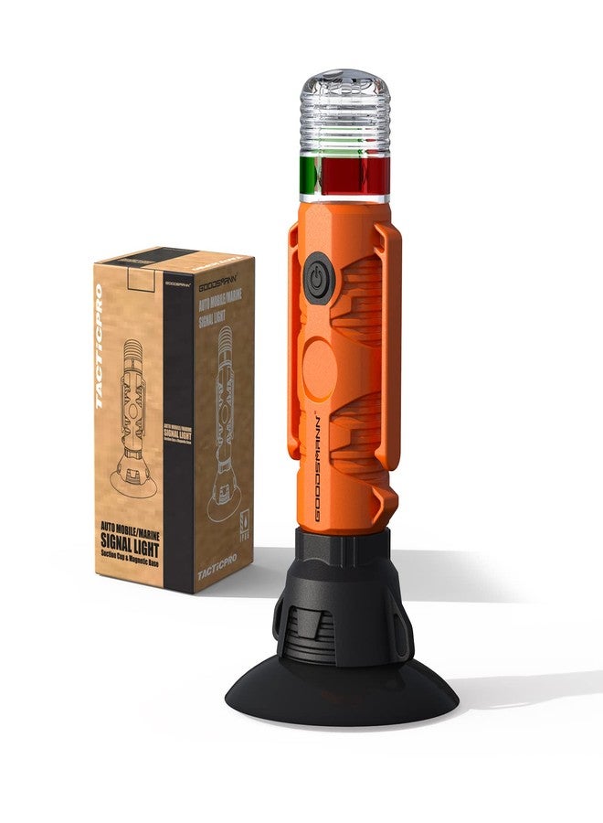 GOODSMANN Boat LED All Round Signal Light with Suction Cup & Magnetic Base for Boat Kayak - Image 1