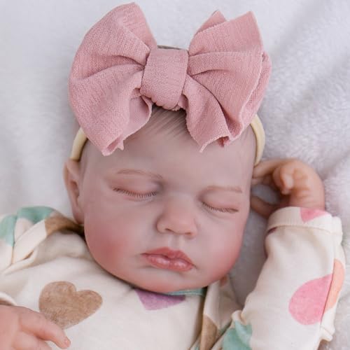 Milidool Realistic Reborn Baby Dolls 20 Inch Cute Soft Vinyl Newborn Baby Doll Poseable Real Life Baby Dolls with Complete Accessories Toy for 3 Years Old Girls Gifts Pretend Play Collection - Image 5