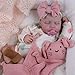Milidool Realistic Reborn Baby Dolls 20 Inch Cute Soft Vinyl Newborn Baby Doll Poseable Real Life Baby Dolls with Complete Accessories Toy for 3 Years Old Girls Gifts Pretend Play Collection - Image 2