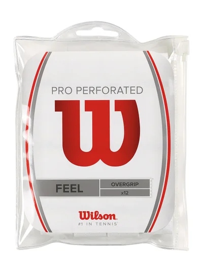 Wilson Pro Perforated 12 Pack Overgrip Set - White