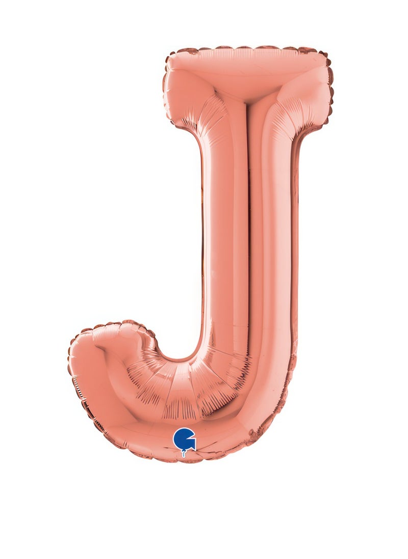 GRABO 26" Foil Balloon Letter J Rose Gold  - Image 1