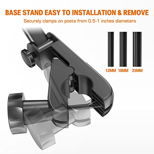 Jubor Microphone Music Stand iPad Tablet Smartphone Holder Mount - Fits Devices from 4.7 to 12.9 Inches - Image 5