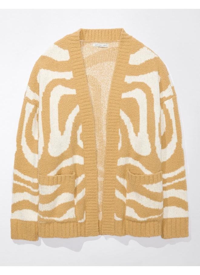 American Eagle - Chenille Printed Cardigan - Image 1