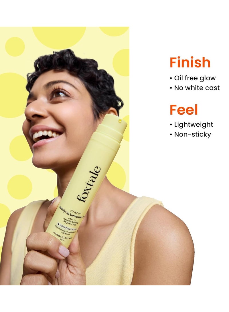 foxtale FXN-SSMT70 Mattifying Sunscreen SPF70+PA++++ 50ml - Image 4