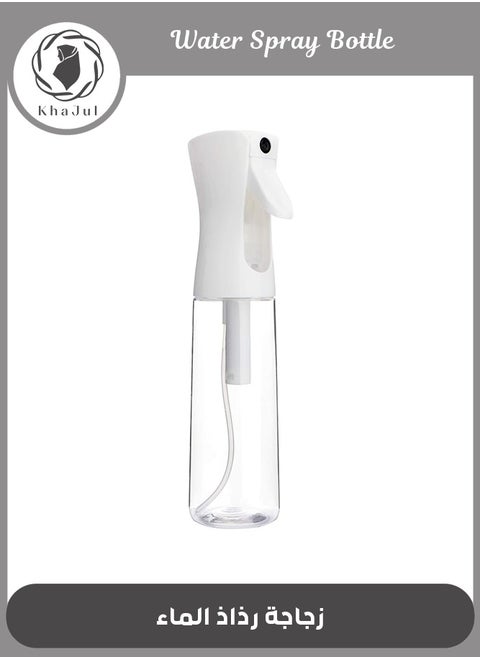 Water Spray Bottle for Hair 300ml, Large Ultra Fine Continuous for Hairstyling, Skin Care, Cleaning, Plants and Misting, Clear