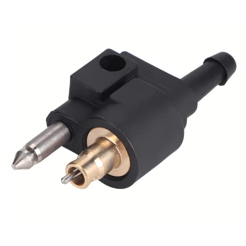 Acouto Male Fuel Connector 1/4 inch Fuel Male Connector Pipe Joint Fit for Outboard Motor - Image 1
