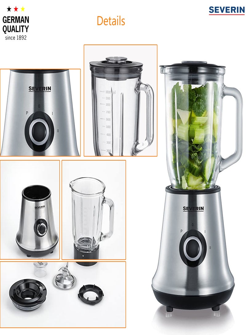 Severin,SM 3738 Multimixer & Jug Juicer 500w 1L + 130ml Jug - Image 2