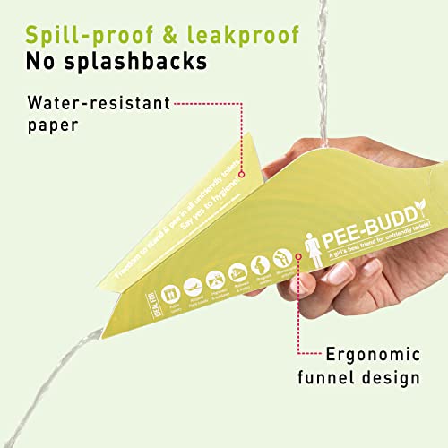 PEE BUDDY PeeBuddy 10 Funnels Female Urination Device | No Mess Disposable Urinal Funnel|Travel, Camping, Hiking, Festivals, and Outdoor Activities | Paper Based Stand and Pee Funnel for Women, Girls - Image 5