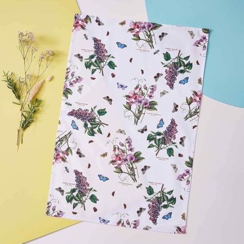 Pimpernel Botanic Garden Cotton Tea Towel - Quick-Drying Absorbent Dish Towel with Botanical Floral Design, Multi-Purpose Kitchen Towel - Machine-Washable Towels (18" x 29") - Image 2