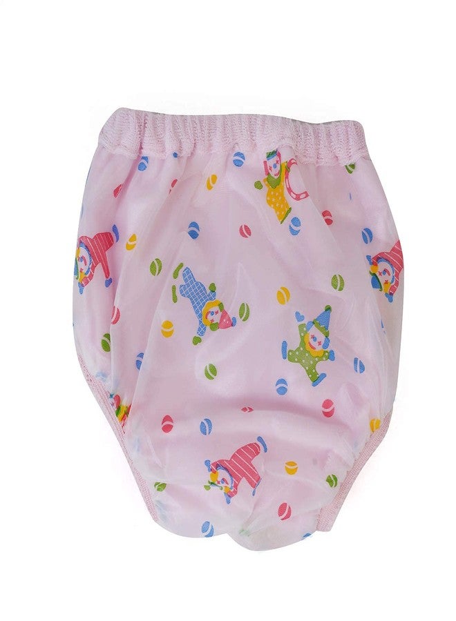 Lala Maneet Baby Panties Soft PVC Plastic Diaper Joker Panties for Baby | Washable, Reusable Printed Pants with Outer Plastic & Inner Cotton (Pack of 6 Medium, 3-6 Months) - Image 3
