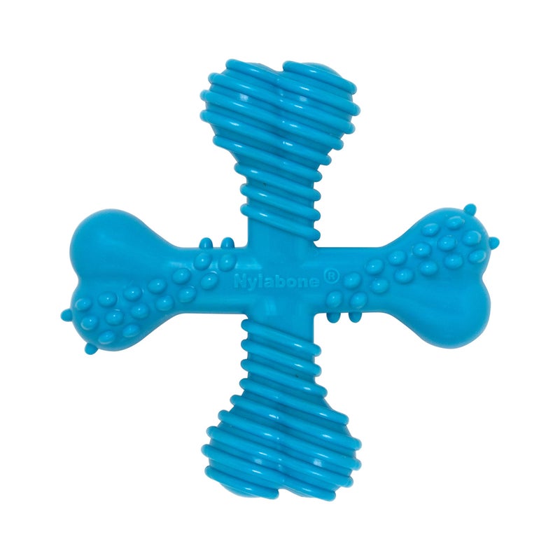 Nylabone Comfort Hold X-Bone Power Chew Toy for Dogs, Dog Toys for Aggressive Chewers, Beef Flavor, Small - Up to 25 lbs, 1 Count - Image 1