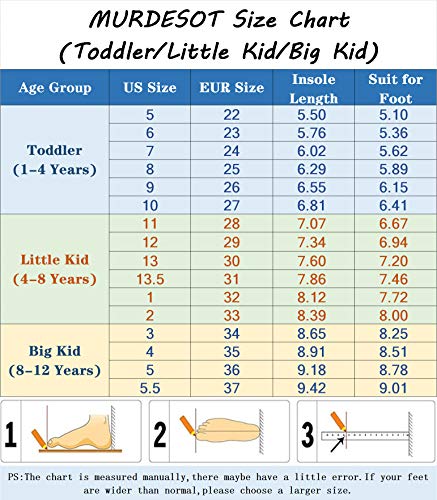 MURDESOT Kids Shoes Toddler Boys Girls Athletic Running Sports Strap Sneakers for Toddler/Little Kid/Big Kid Size 7 Purple - Image 3