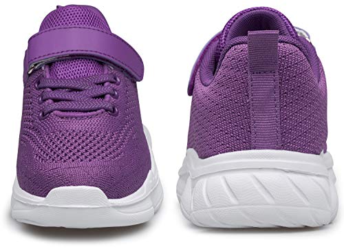 MURDESOT Kids Shoes Toddler Boys Girls Athletic Running Sports Strap Sneakers for Toddler/Little Kid/Big Kid Size 7 Purple - Image 2