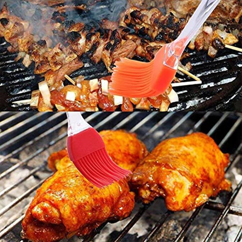 IDEAL PRIME Rust Proof Stainless Steel Square Roti Jali Roaster with Heat Resistance Handle and Silicon Brush Spatula Combo Set Steel Papad Jali Tandoor Grill Barbeque Item Kitchen Tool Pack of 2 - Image 5