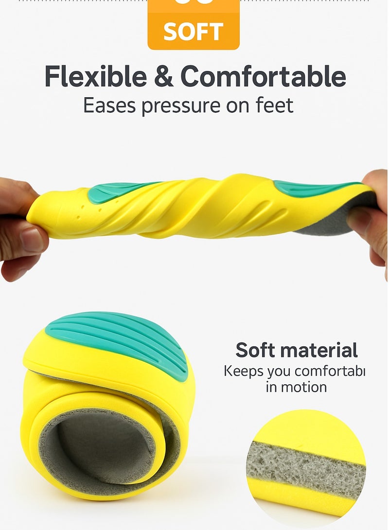 Memory Foam Insoles with Arch Support, Shock Absorption, and Breathable Design - Sizes37- 4041-44  45-48 - Image 4