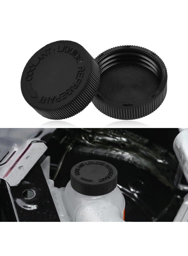 Lyxheth 2PCS Coolant Reservoir Cap, Radiator Reservoir Cap, Engine Radiator Water Tank Caps Coolant Caps OEM#21712-79900, Car Coolant Water Tank Reservoir Cap Compatible with Infiniti Nissan (Black) - Image 1
