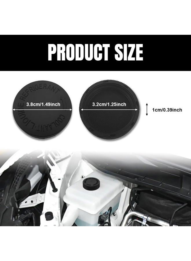 Lyxheth 2PCS Coolant Reservoir Cap, Radiator Reservoir Cap, Engine Radiator Water Tank Caps Coolant Caps OEM#21712-79900, Car Coolant Water Tank Reservoir Cap Compatible with Infiniti Nissan (Black) - Image 2
