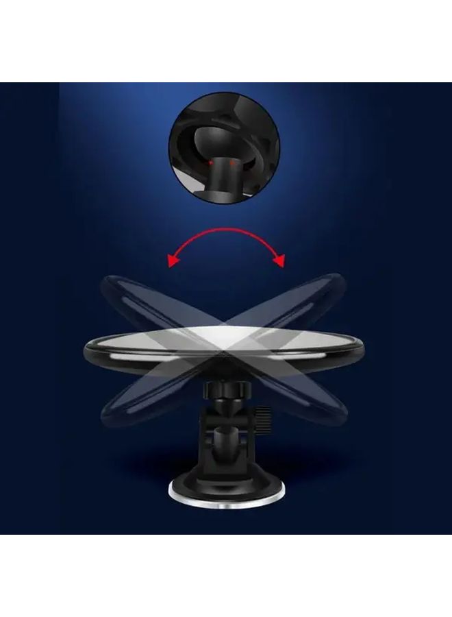 2pcs Car Mirror 360 Degree Rotatable Dashboard Windshield Sun Visor Plate Suction Cup Mount Convex Lens Universal Fit Durable Plastic Easy Installation Vehicle Interior Accessory Sleek Design Flexible Surface Rear View Mirror - Image 4