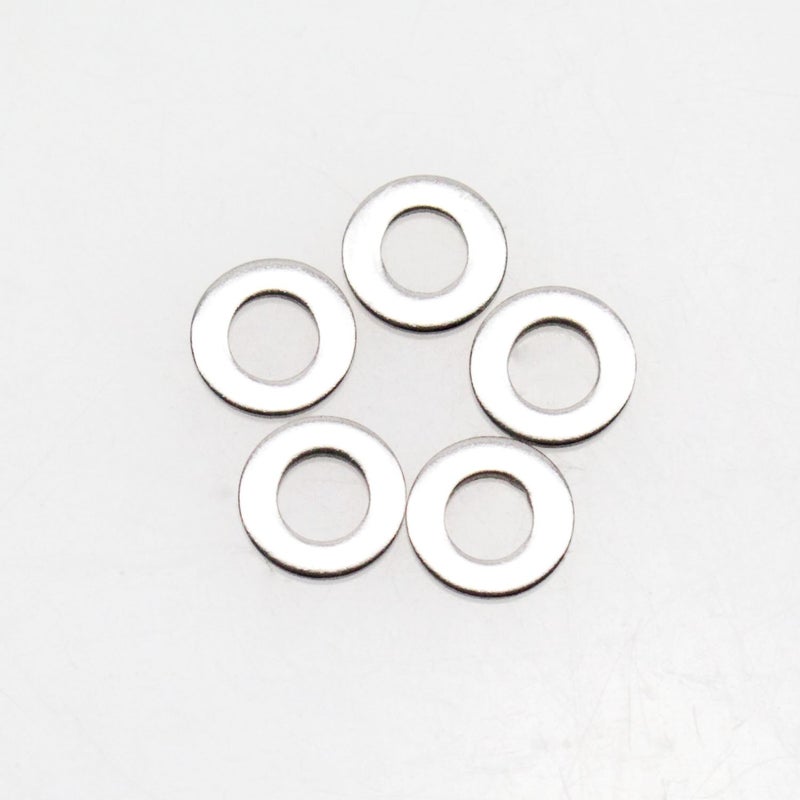 Sutemribor M3x6mmx0.5mm Stainless Steel Flat Washer, 100 Pieces - Image 2