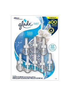 Glade Plugins Scented Oils Refills - Clean Linen .84 FL Oz (8 Pack) 