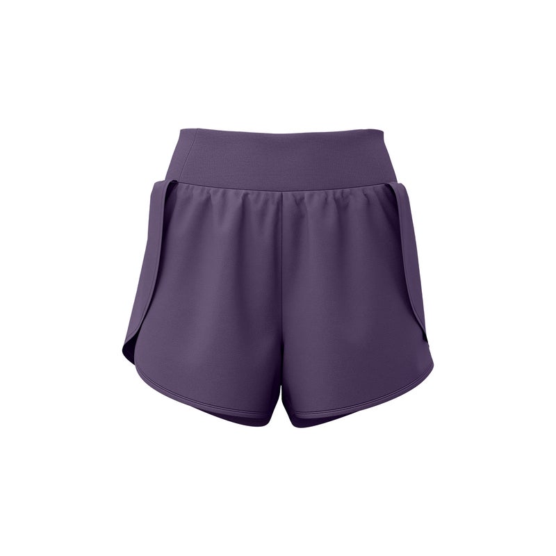 Women's Faux Two-Layer Athletic Shorts with Side Pockets, Breathable Anti-Exposure - Image 1