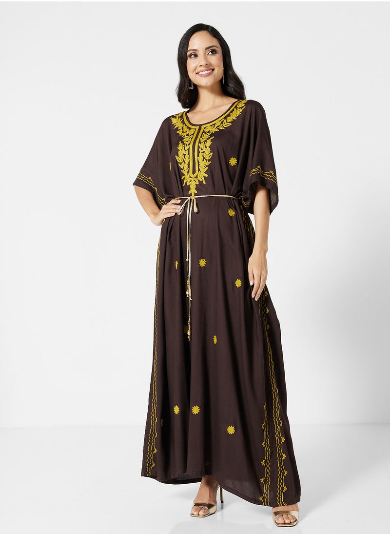 ARABIAN CLOSET EMBROIDERED KAFTAN  - Image 1