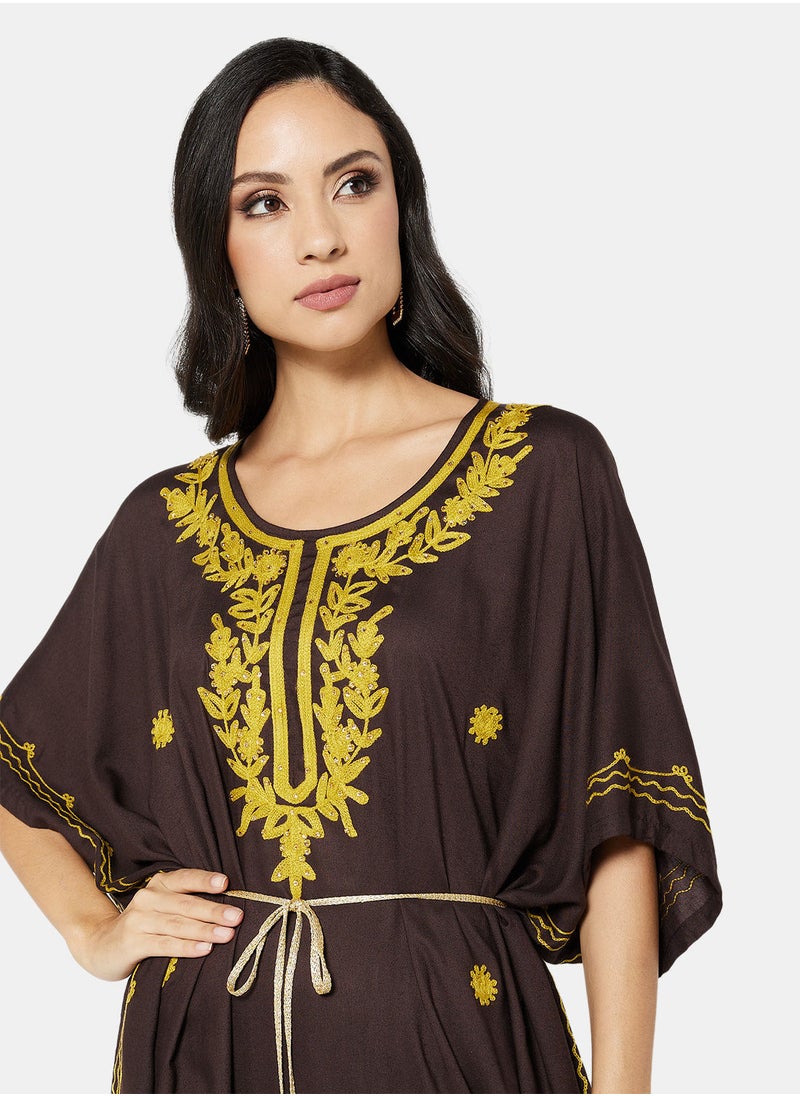 ARABIAN CLOSET EMBROIDERED KAFTAN  - Image 3