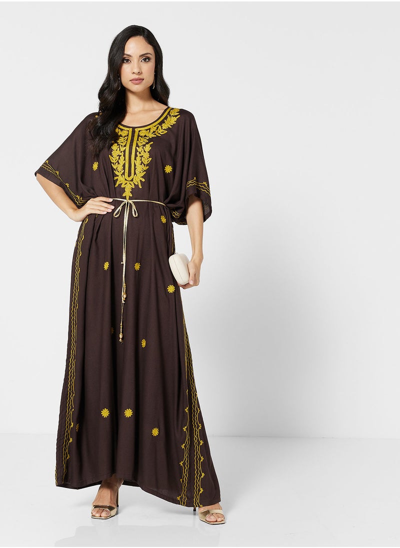 ARABIAN CLOSET EMBROIDERED KAFTAN  - Image 5
