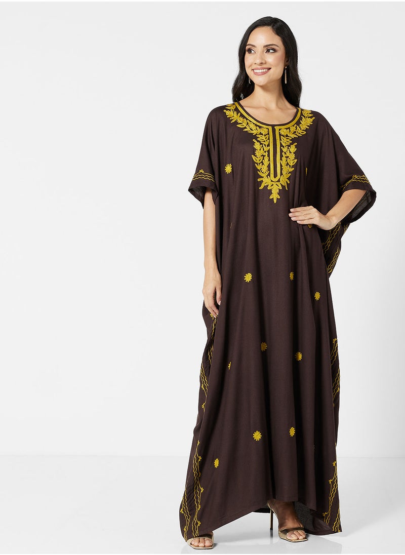 ARABIAN CLOSET EMBROIDERED KAFTAN  - Image 4