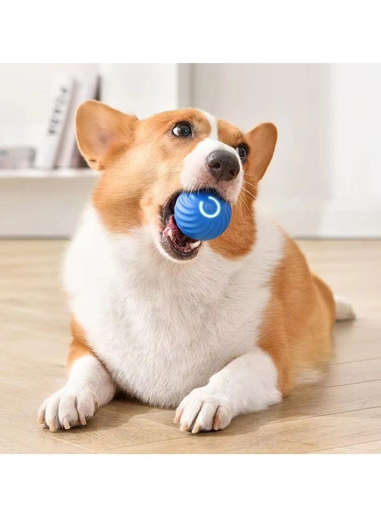 EzzySo - Dog Toys Intelligent Gravity Jump Ball Rechargeable Bite-Resistant Rolling Ball Cat And Dog Chase Interactive Pet Toys - Image 1