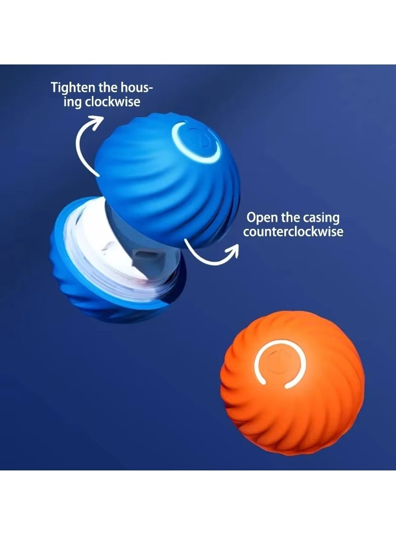 EzzySo - Dog Toys Intelligent Gravity Jump Ball Rechargeable Bite-Resistant Rolling Ball Cat And Dog Chase Interactive Pet Toys - Image 1