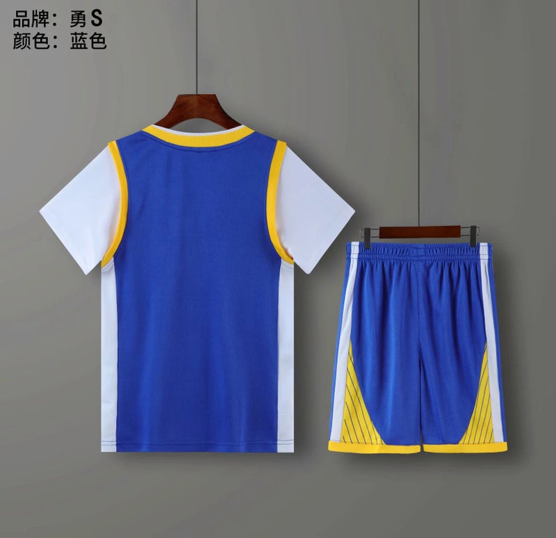 Fake Two-Piece Basketball Suit Baby Toddler Version Class Suit Short-Sleeved Basketball Suit Children'S Jersey Printable - Image 4