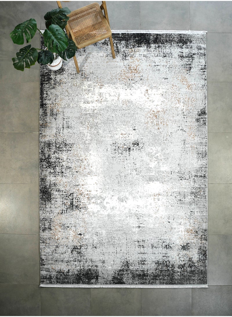 Ramsha Washable Area Rug Large Carpet For Bedroom Rug 100x200 cm For Living Room MR529 Polyester Abstract Pattern Carpet - Image 3