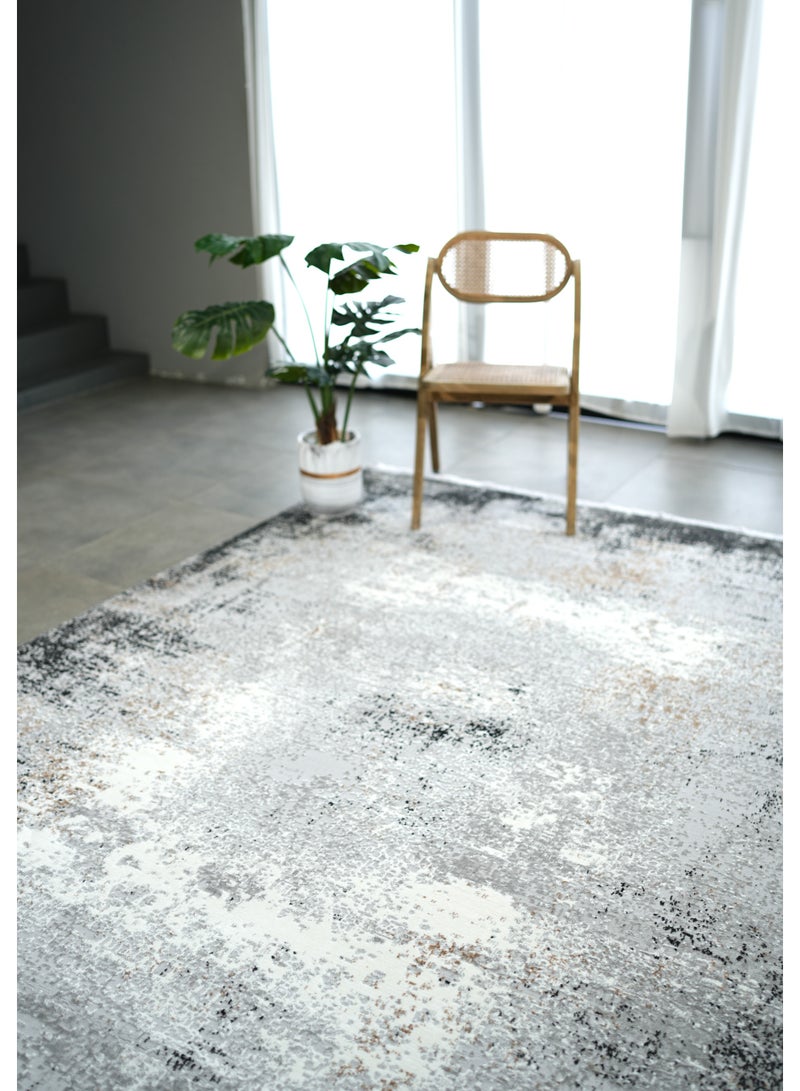 Ramsha Washable Area Rug Large Carpet For Bedroom Rug 100x200 cm For Living Room MR529 Polyester Abstract Pattern Carpet - Image 1