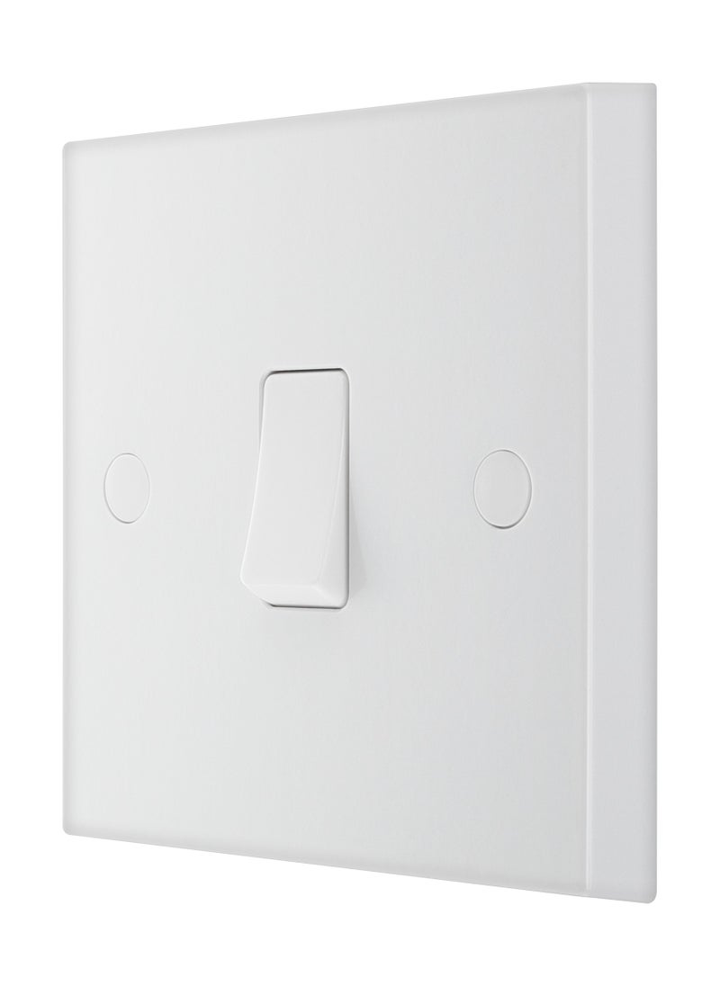 BG BG Nexus 10 Amp 10AX Single 1 Way Plate Switches Square Edge  - Image 2