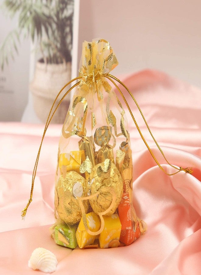 Stratalife Organza Bags Small Sheer Mesh Drawstring Bags 4x6 Cute Jewelry Pouches Party Favor Baggiess for Wedding Return Small Business Packaging 100PCS (Mixed Heart) - Image 3