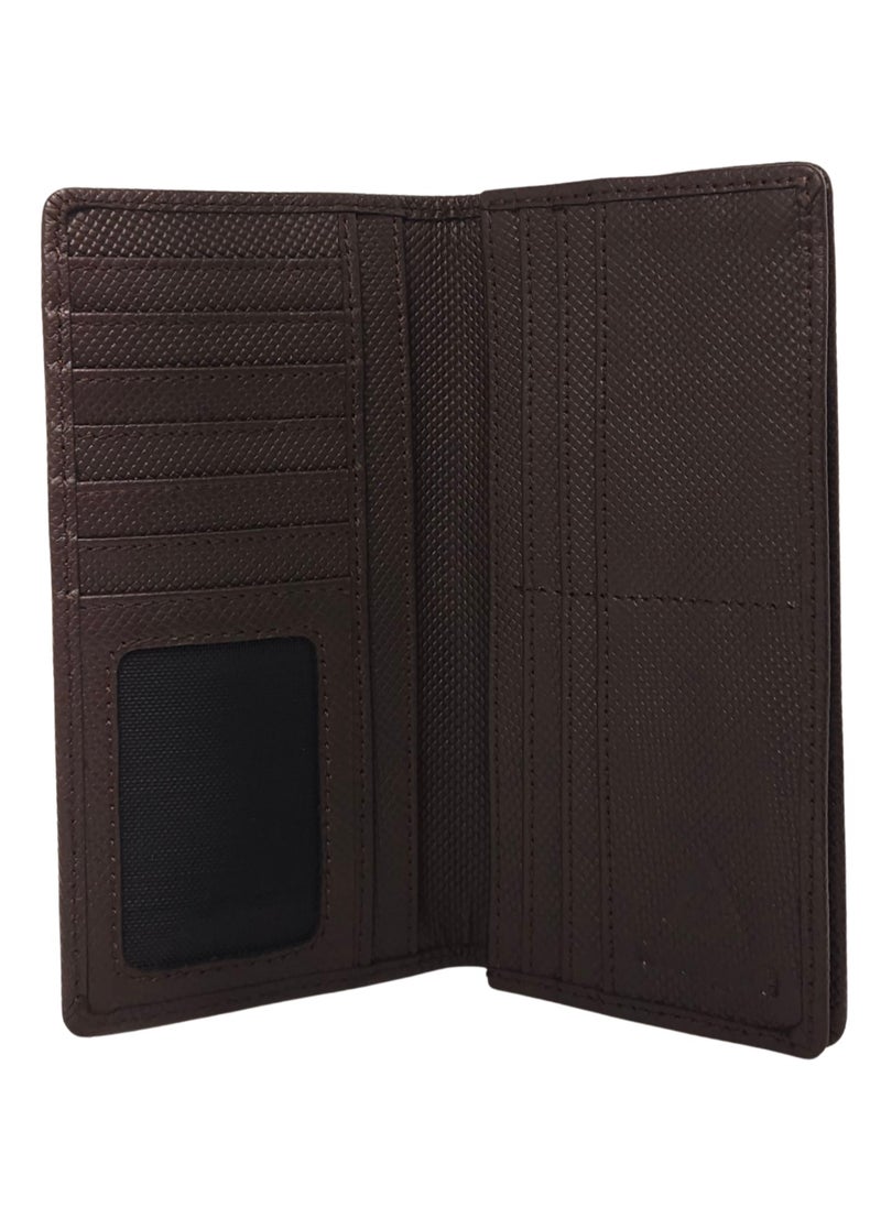 Native Comfort - Long Genuine Leather Wallet for Men, Premium Leather Material with Versatile Compartment, Ideal for Traveling & Daily Use, Perfect Gift for Any Occasion- Chocolate - Image 1