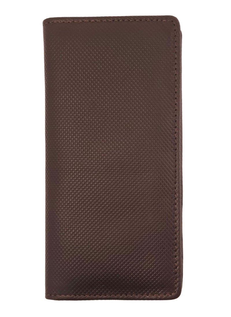 Native Comfort - Long Genuine Leather Wallet for Men, Premium Leather Material with Versatile Compartment, Ideal for Traveling & Daily Use, Perfect Gift for Any Occasion- Chocolate - Image 1
